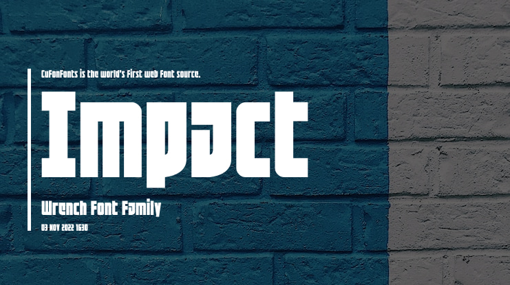 Impact Wrench Font Family