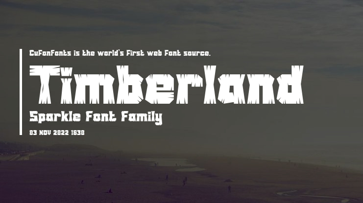 Timberland Sparkle Font
