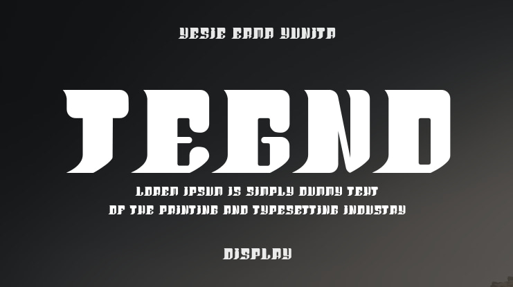 Tegno Font