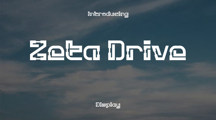 Zeta Drive Font