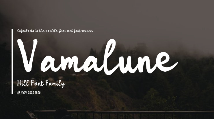 Vamalune Hill Font