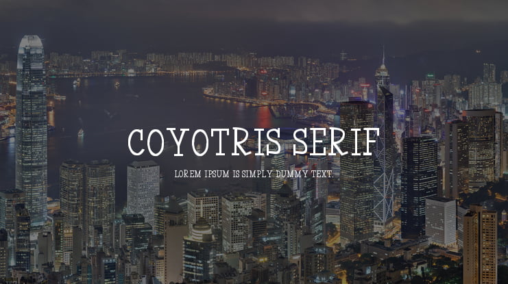 Coyotris Serif Font