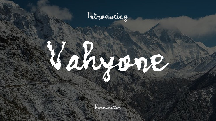 Vahyone Font