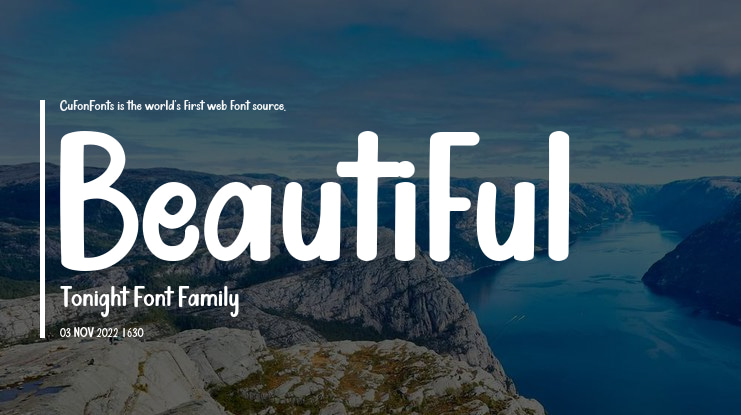 Beautiful Tonight Font