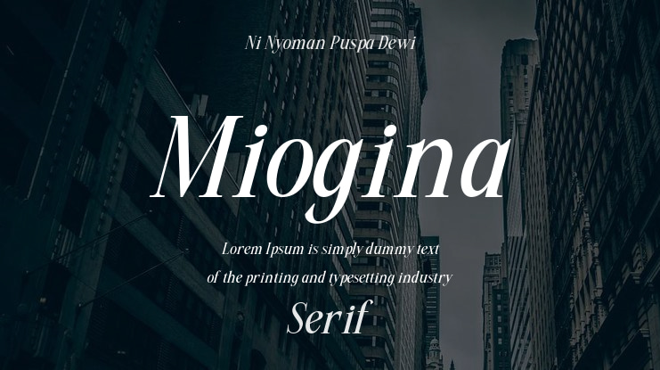 Miogina Font
