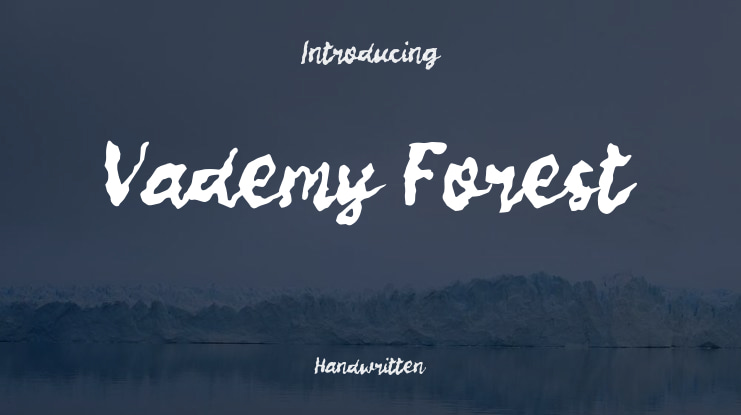 Vademy Forest Font