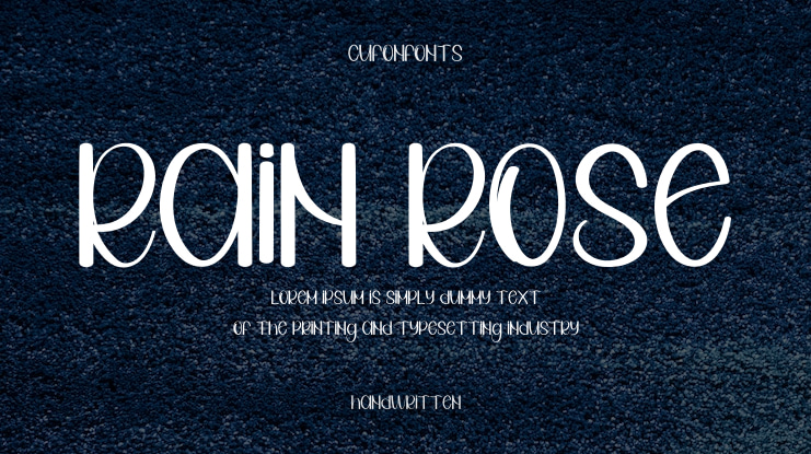 Rain Rose Font