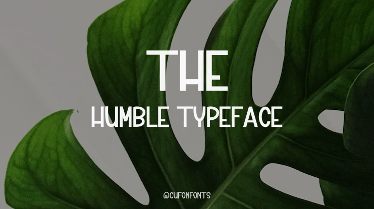 The Humble Font