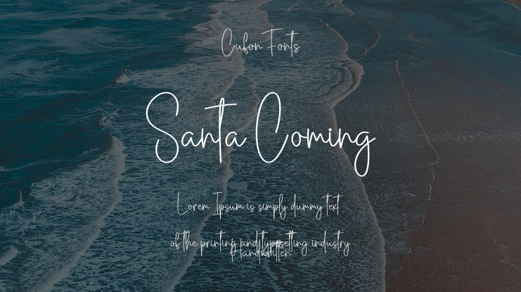 Santa Coming Font
