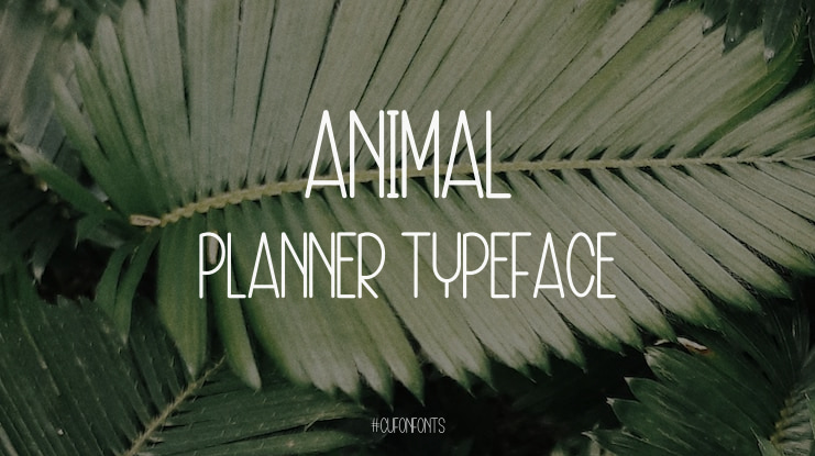 Animal Planner Font