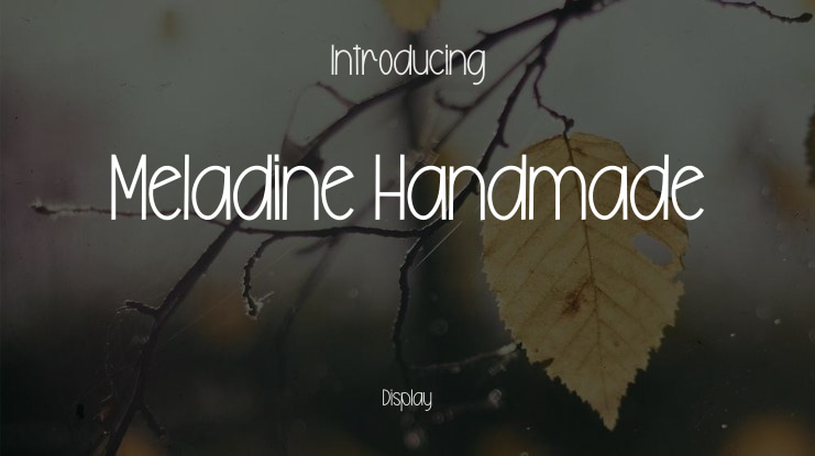 Meladine Handmade Font