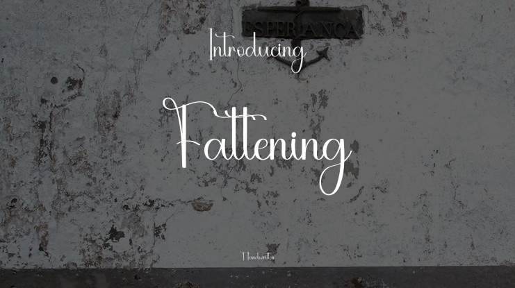 Fattening Font