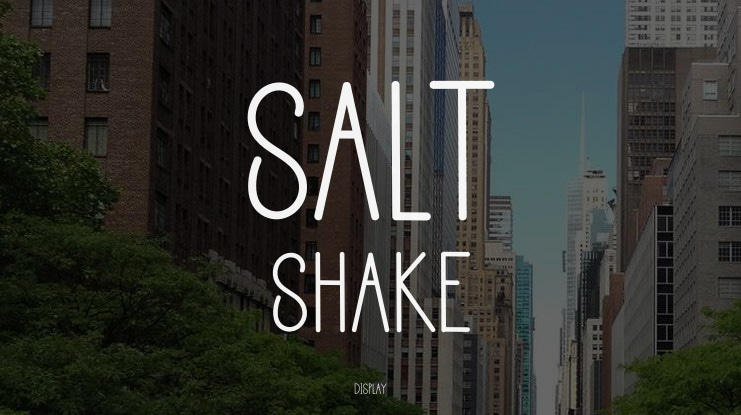 Salt Shake Font