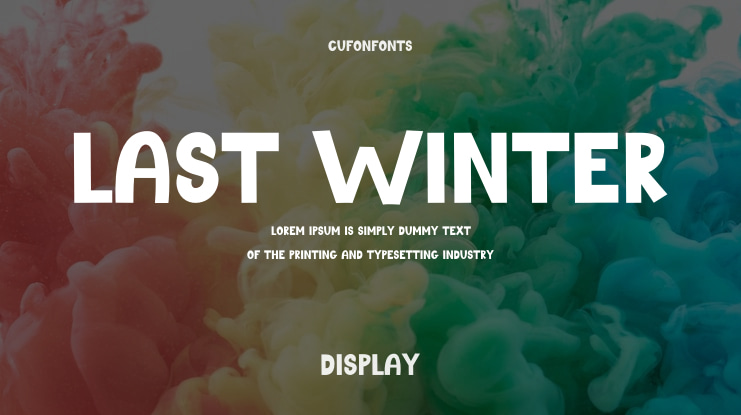 Last Winter Font