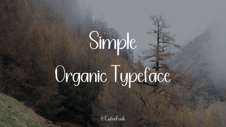 Simple Organic Font