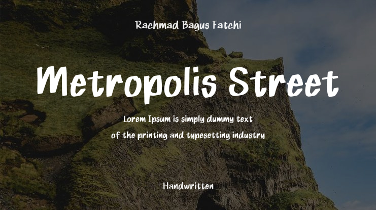 Metropolis Street Font