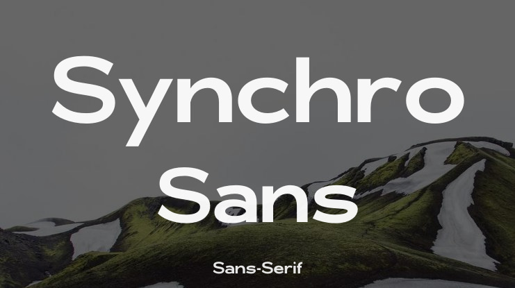 Synchro Sans Font