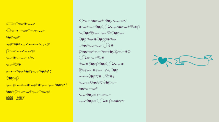 Sweetie Almeera Extras Font Family