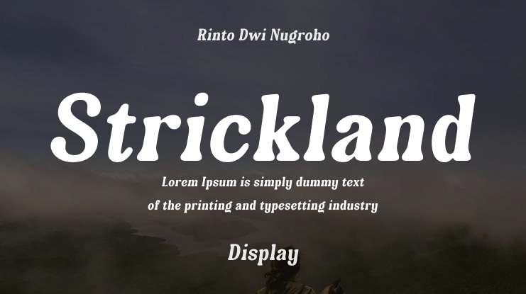 Strickland Font