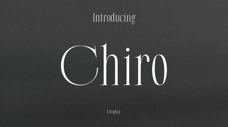 Chiro Font