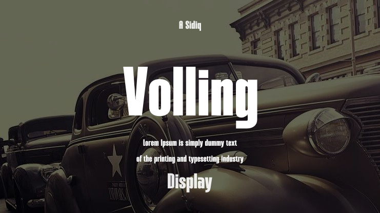 Volling Font