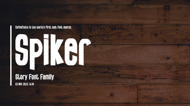 Spiker Story Font