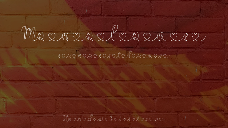 Monolove connect love Font Family