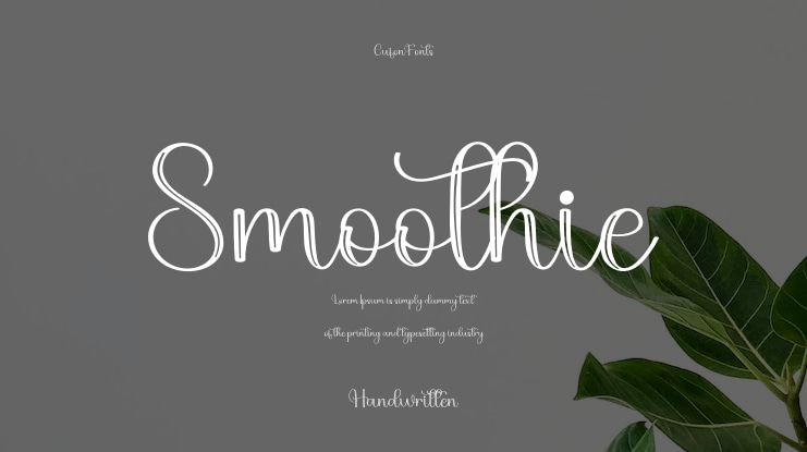 Smoothie Font