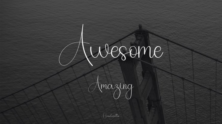 Awesome  Amazing Font