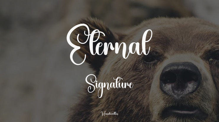 Eternal Signature Font
