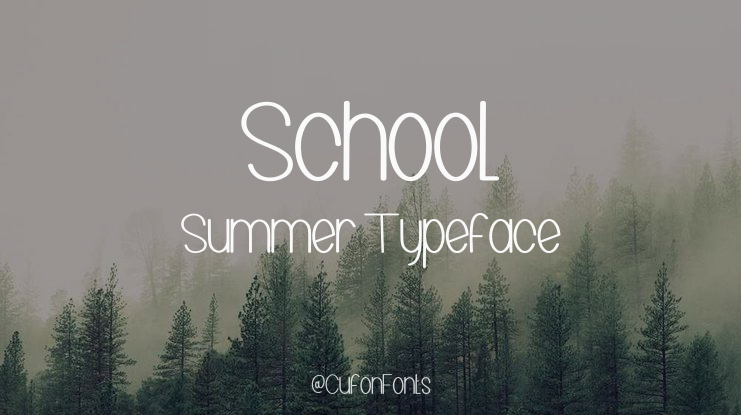 School Summer Font