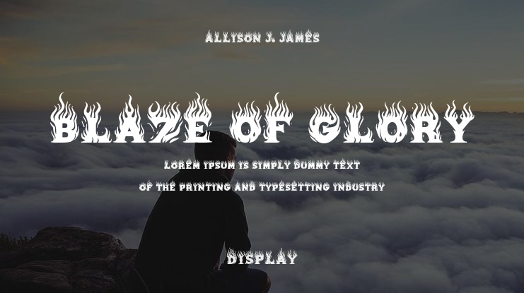Blaze of Glory Font
