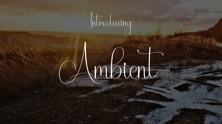 Ambient Font