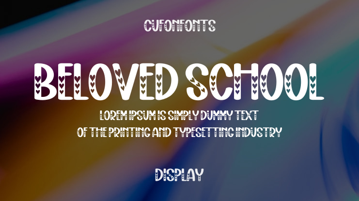 Beloved School Font