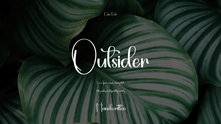 Outsider Font