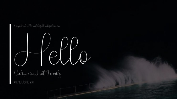 Hello California Font
