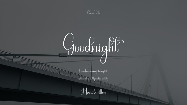 Goodnight Font