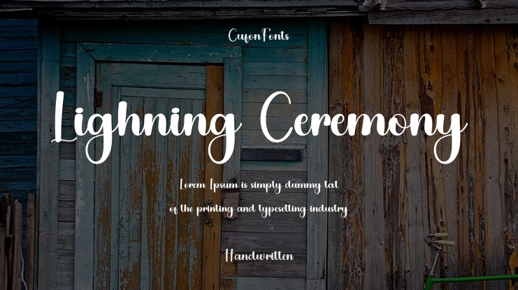 Lighning Ceremony Font