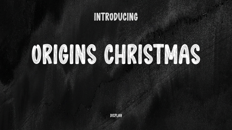 Origins Christmas Font