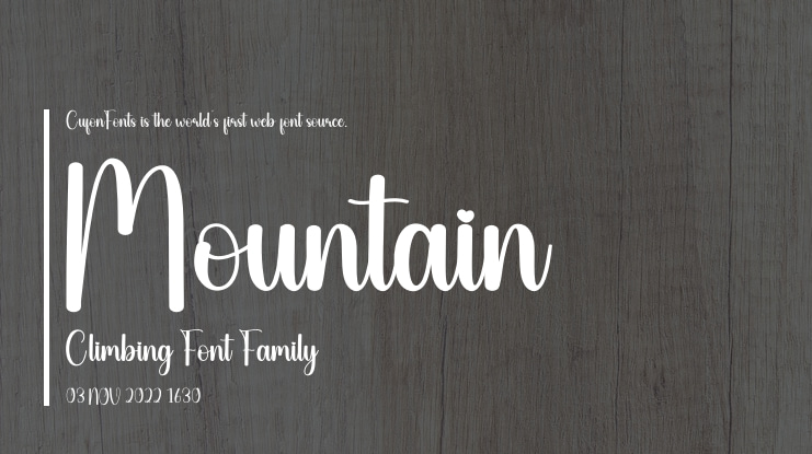 Mountain Climbing Font