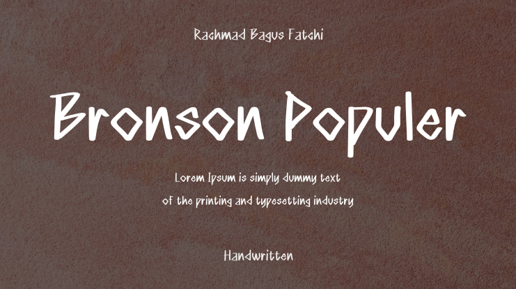 Bronson Populer Font
