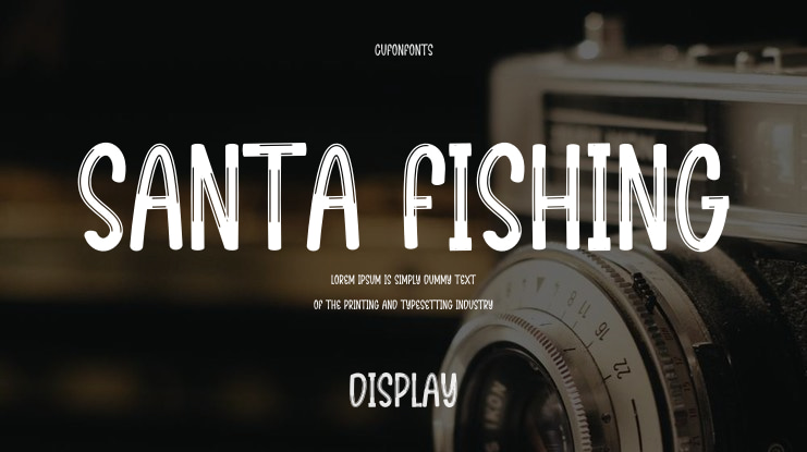 Santa Fishing Font
