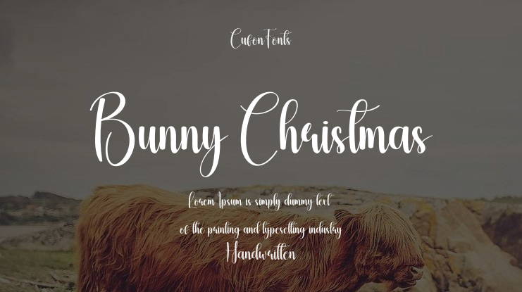 Bunny Christmas Font