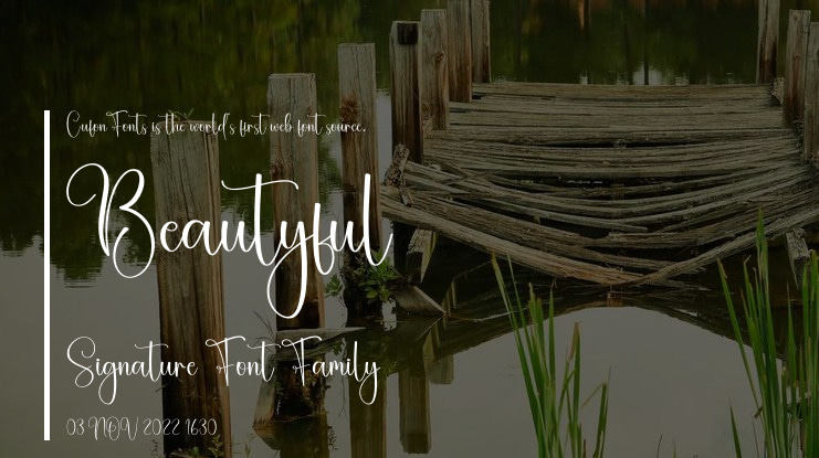 Beautyful Signature Font