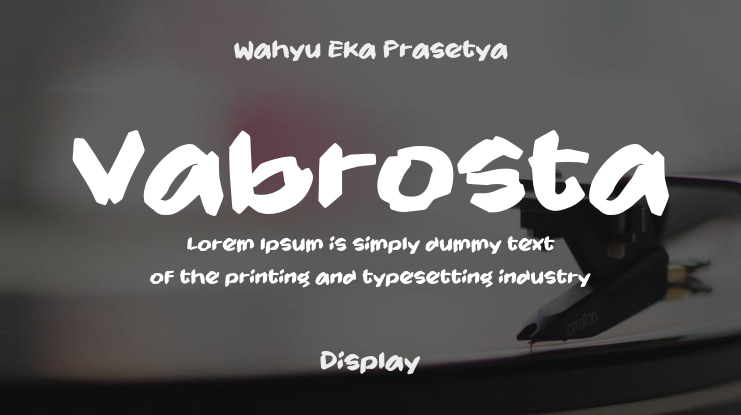 Vabrosta Font