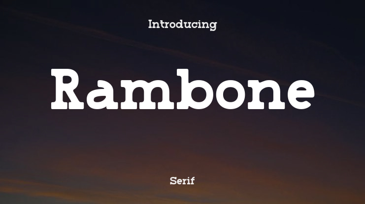 Rambone Font