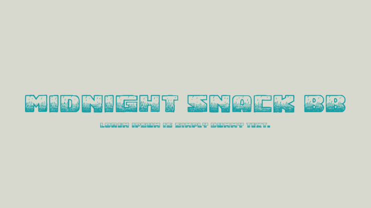 Midnight Snack BB Font