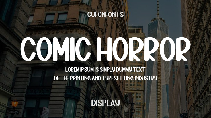 Comic Horror Font