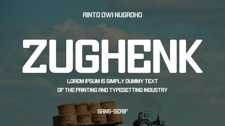 Zughenk Font