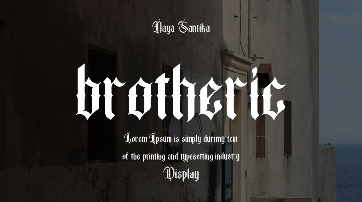 brotheric Font Family